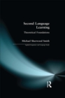 Image for Second language learning: theoretical foundations