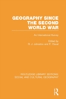 Image for Geography since the Second World War