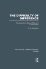 Image for The difficulty of difference: psychoanalysis, sexual difference and film theory : 26
