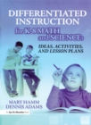 Image for Differentiated instruction for K-8 math and science: activities, and lesson plans