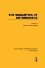 Image for The semantics of determiners