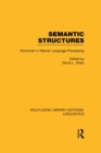 Image for Semantic structures: advances in natural language processing