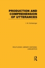 Image for Production and comprehension of utterances