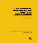 Image for The formal grammar of switch-reference