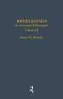 Image for Homelessness: An Annotated Bibliography