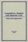 Image for Acquisitions, budgets, and material costs: issues and approaches : 2