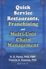 Image for Quick service restaurants, franchising, and multi-unit chain management