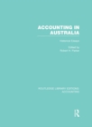 Image for Accounting in Australia: historical essays
