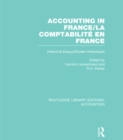 Image for Accounting in France: historical essays