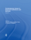 Image for Contemporary issues in financial institutions and marketsVolume I