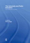 Image for The University and Public Education : The Contribution of Oxford