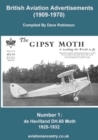 Image for British Aviation Advertisements (1909-1970) Number 1. the Dh.60 Moth