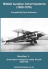 Image for British Aviation Advertisements (1909-1970) Number 3. De Havilland Transport &amp; Utility Aircraft 1920-1945