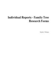 Image for Individual Reports - Family Tree Research Forms