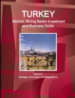 Image for Turkey Mineral, Mining Sector Investment and Business Guide Volume 1 Strategic Information and Regulations