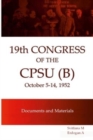 Image for XIX Congress of the CPSU (B) Documents and Materials