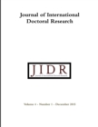Image for Journal of International Doctoral Research (JIDR) Volume 4, Number 1, December 2015