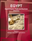 Image for Egypt Export-Import, Trade and Business Directory Volume 1 Strategic Information and Contacts