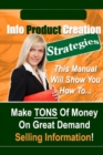 Image for Info Product Creation Strategies