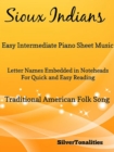 Image for Sioux Indians Easy Intermediate Piano Sheet Music
