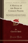 Image for A Manual of the Book of Common Prayer