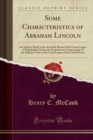 Image for Some Characteristics of Abraham Lincoln