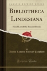Image for Bibliotheca Lindesiana