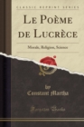 Image for Le Poeme de Lucrece