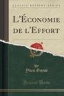Image for L&#39;Economie de l&#39;Effort (Classic Reprint)