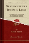 Image for Geschichte Der Juden in Lissa