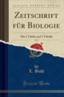 Image for Zeitschrift Fur Biologie, Vol. 7