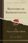 Image for Registero de Representantes (Classic Reprint)