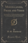 Image for Miscellanies, Prose and Verse, Vol. 2