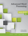 Image for Advanced word processing: Lessons 56-110 : Microsoft Word 2016