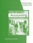 Image for Working Papers, Chapters 18-26 for Warren/Reeve/Duchac&#39;s Accounting, 27E