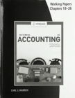 Image for Working Papers, Chapters 18-26 for Warren/Jonick/Schneider&#39;s  Accounting, 28th