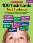 Image for 100 Task Cards: Text Evidence : Reproducible Mini-Passages With Key Questions to Boost Reading Comprehension Skills