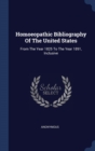 Image for HOMOEOPATHIC BIBLIOGRAPHY OF THE UNITED
