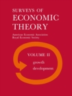 Image for Surveys of Economic Theory: Growth and Development
