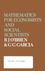 Image for Mathematics for Economists and Social Scientists