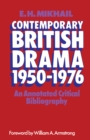 Image for Contemporary British drama, 1950-1976: an annotated critical bibliography
