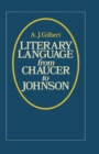 Image for Literary language from Chaucer to Johnson
