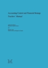 Image for Accounting Control and Financial Strategy : Teachers&#39; Manual