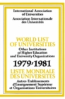 Image for World List of Universities