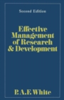 Image for Effective Management of Research and Development