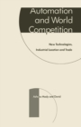 Image for Automation and World Competition: New Technologies, Industrial Location and Trade