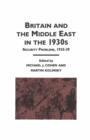 Image for Britain and the Middle East in the 1930s: Security Problems, 1935-39