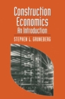 Image for Construction Economics: An Introduction