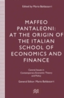 Image for Maffeo Pantaleoni: At the Origin of the Italian School of Economics and Finance