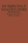 Image for New Perspectives in Management Control